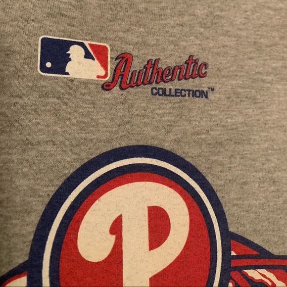 MLB Majestic Philadelphia Phillies 2008 World Series Champions Gray T-Shirt 2XL - Picture 6 of 10